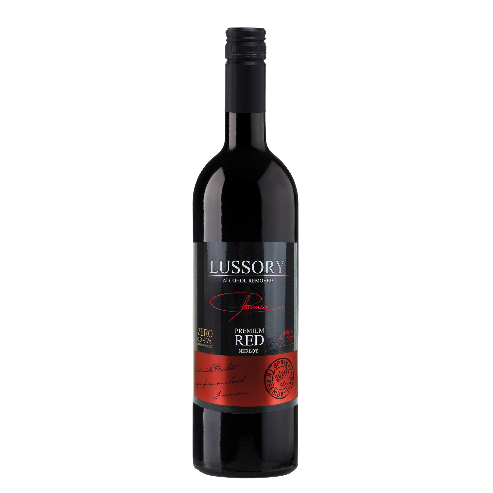 Lussory Red Merlot vinho sem álcool